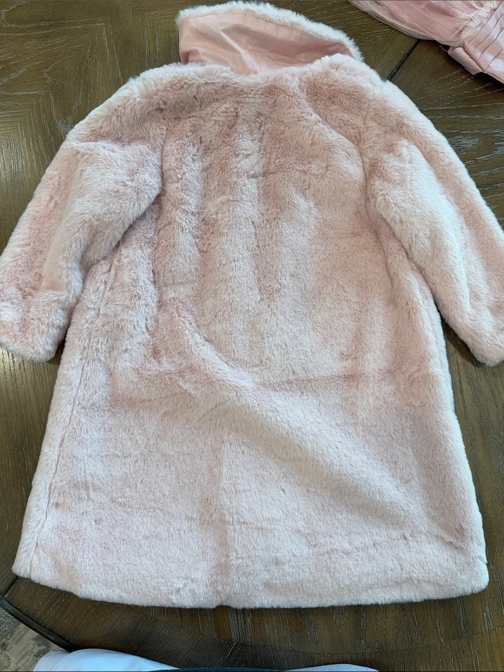 Carter's Plush Pink Faux-Fur Pea Coat